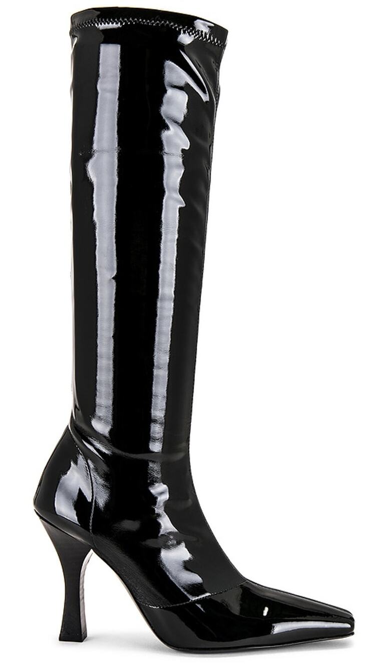 Helsa Sleek Black Snipped Toe Knee High Boots Size 7 US / 37 EU